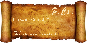 Pippan Csató névjegykártya